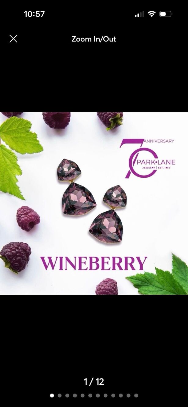 Park Lane | Wineberry Earrings | 1 1/4” Length